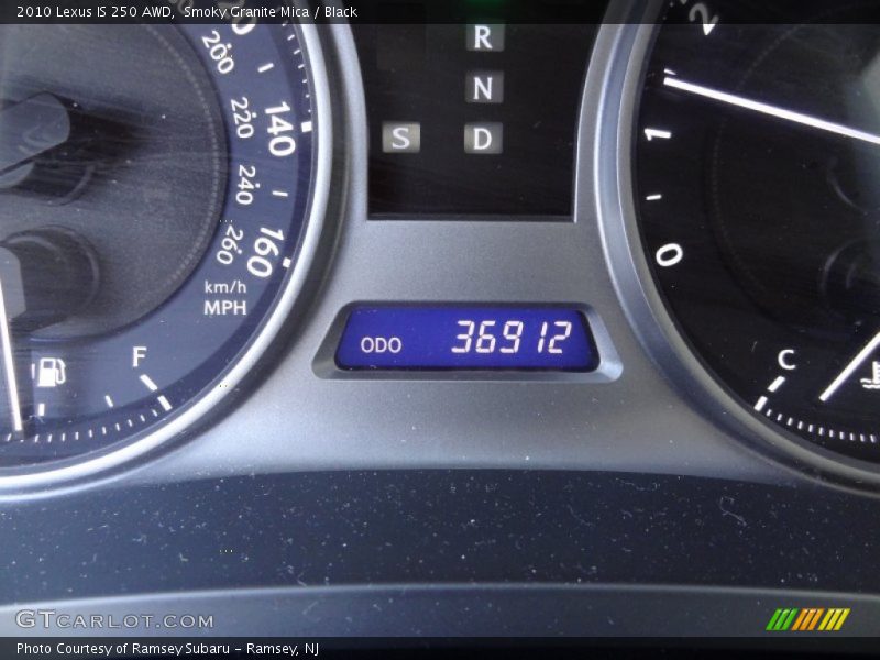 Smoky Granite Mica / Black 2010 Lexus IS 250 AWD