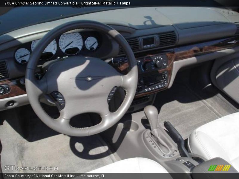 Bright Silver Metallic / Taupe 2004 Chrysler Sebring Limited Convertible