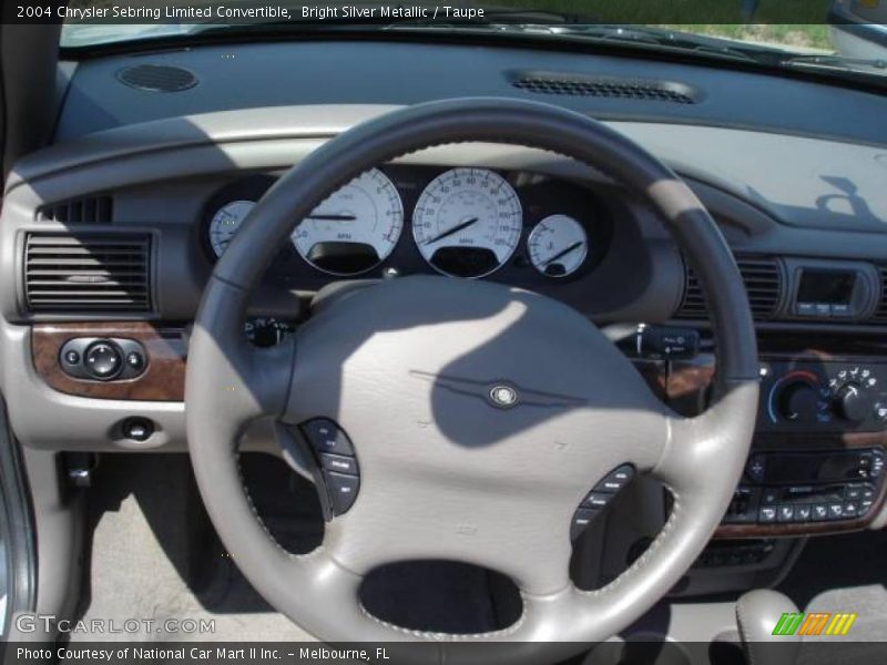 Bright Silver Metallic / Taupe 2004 Chrysler Sebring Limited Convertible