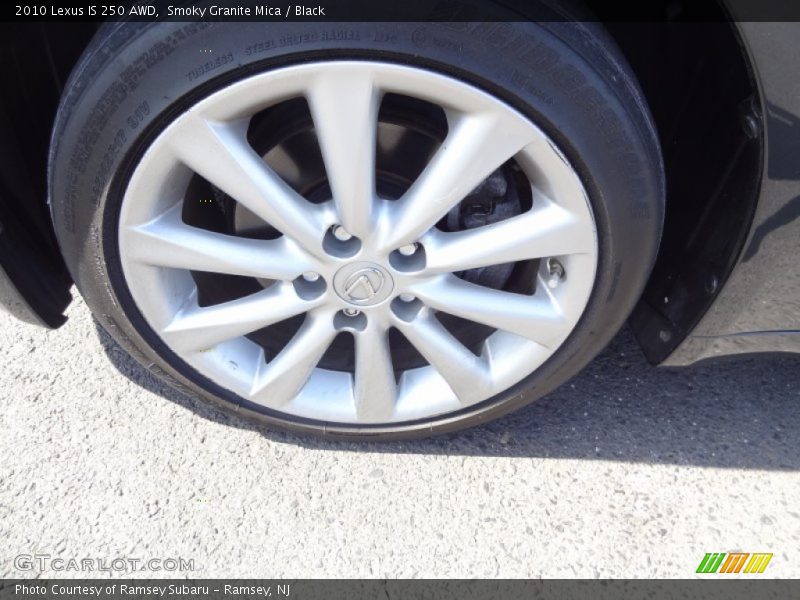 Smoky Granite Mica / Black 2010 Lexus IS 250 AWD