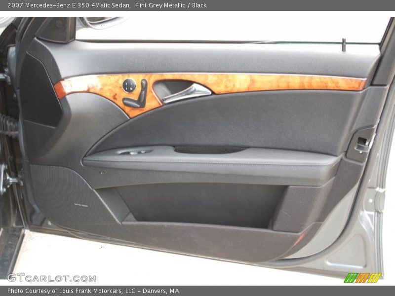 Flint Grey Metallic / Black 2007 Mercedes-Benz E 350 4Matic Sedan