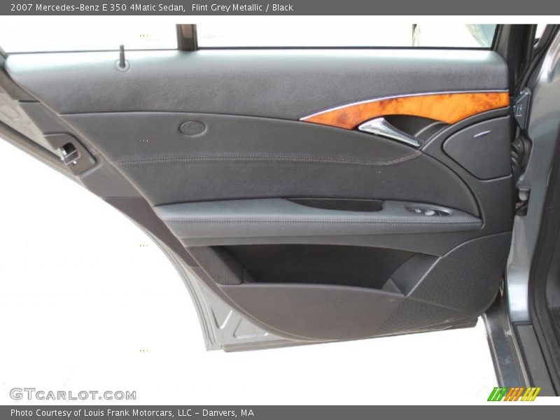 Flint Grey Metallic / Black 2007 Mercedes-Benz E 350 4Matic Sedan
