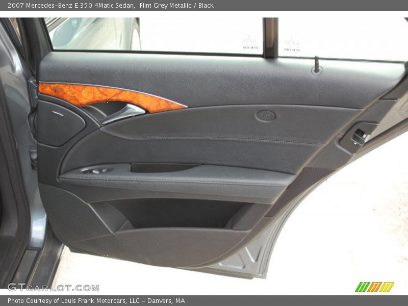 Flint Grey Metallic / Black 2007 Mercedes-Benz E 350 4Matic Sedan