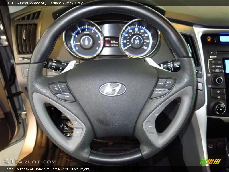 Radiant Silver / Gray 2011 Hyundai Sonata SE