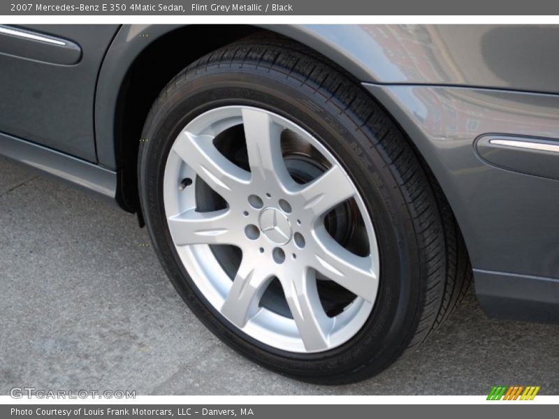 Flint Grey Metallic / Black 2007 Mercedes-Benz E 350 4Matic Sedan