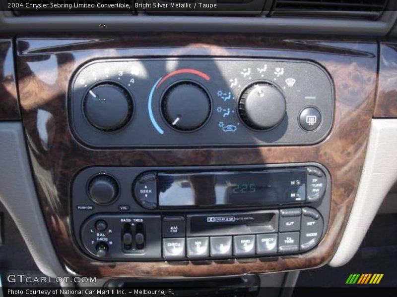 Bright Silver Metallic / Taupe 2004 Chrysler Sebring Limited Convertible