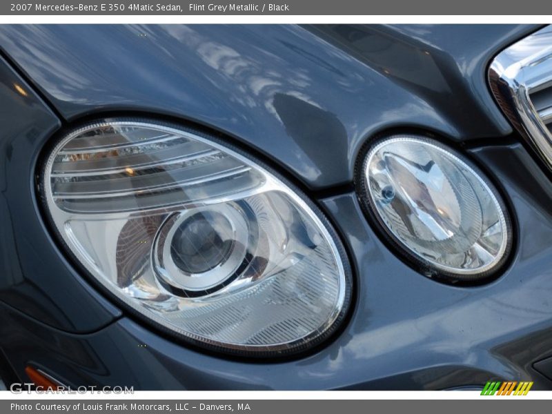 Flint Grey Metallic / Black 2007 Mercedes-Benz E 350 4Matic Sedan