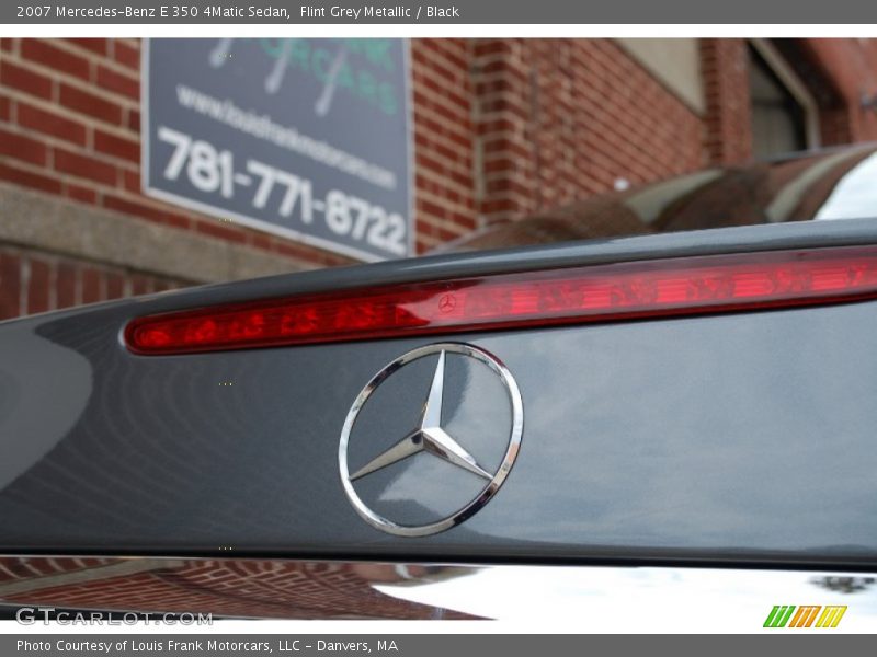 Flint Grey Metallic / Black 2007 Mercedes-Benz E 350 4Matic Sedan