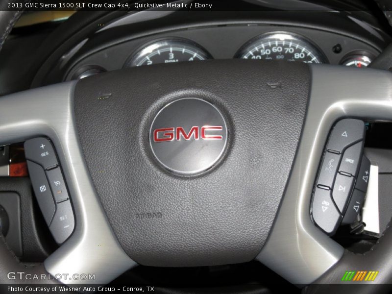 Quicksilver Metallic / Ebony 2013 GMC Sierra 1500 SLT Crew Cab 4x4