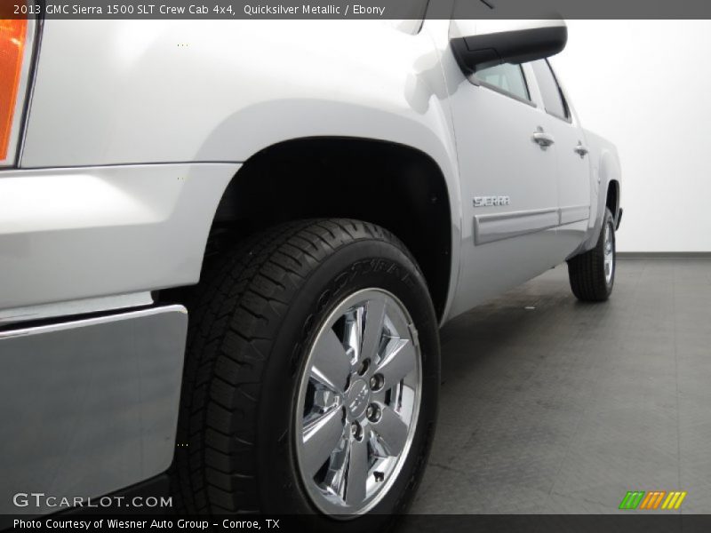 Quicksilver Metallic / Ebony 2013 GMC Sierra 1500 SLT Crew Cab 4x4