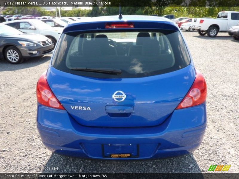 Metallic Blue / Charcoal 2012 Nissan Versa 1.8 S Hatchback