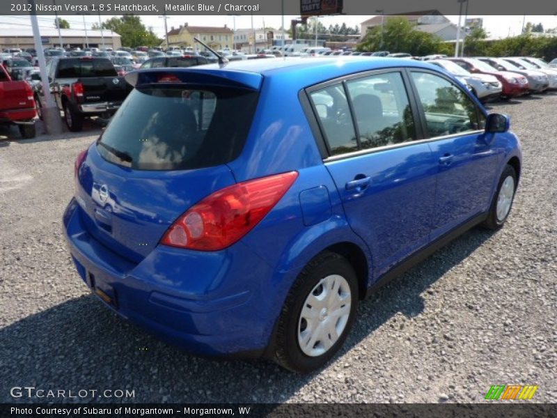 Metallic Blue / Charcoal 2012 Nissan Versa 1.8 S Hatchback