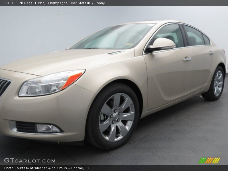 Champagne Silver Metallic / Ebony 2013 Buick Regal Turbo