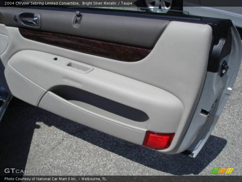 Bright Silver Metallic / Taupe 2004 Chrysler Sebring Limited Convertible