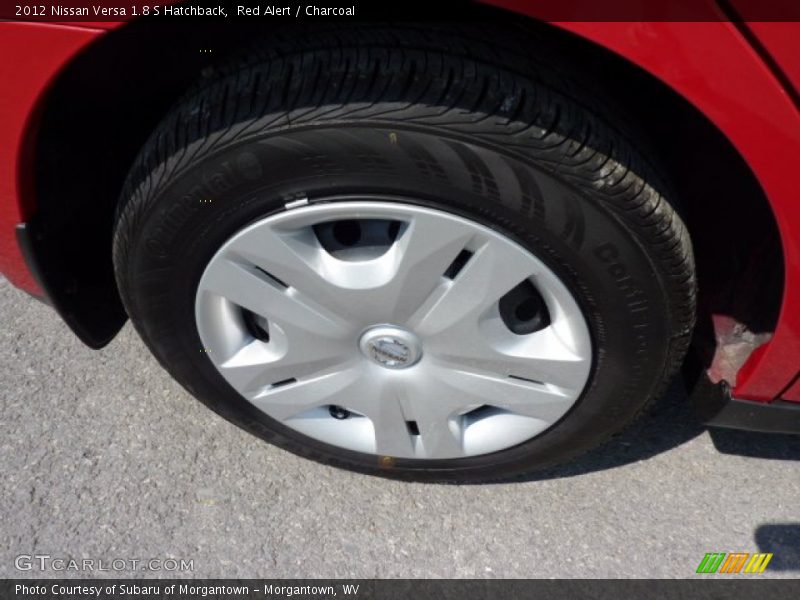 Red Alert / Charcoal 2012 Nissan Versa 1.8 S Hatchback