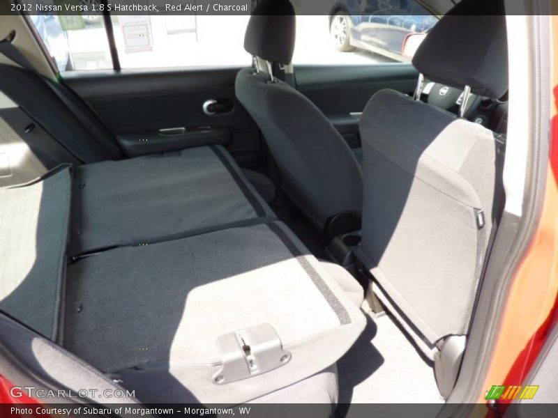 Red Alert / Charcoal 2012 Nissan Versa 1.8 S Hatchback