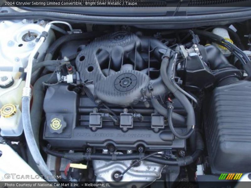 Bright Silver Metallic / Taupe 2004 Chrysler Sebring Limited Convertible