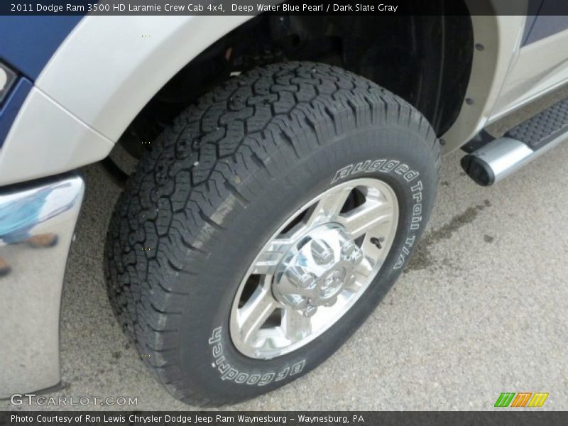 Deep Water Blue Pearl / Dark Slate Gray 2011 Dodge Ram 3500 HD Laramie Crew Cab 4x4