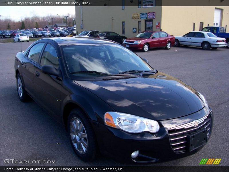 Brilliant Black / Black 2005 Chrysler Sebring Sedan