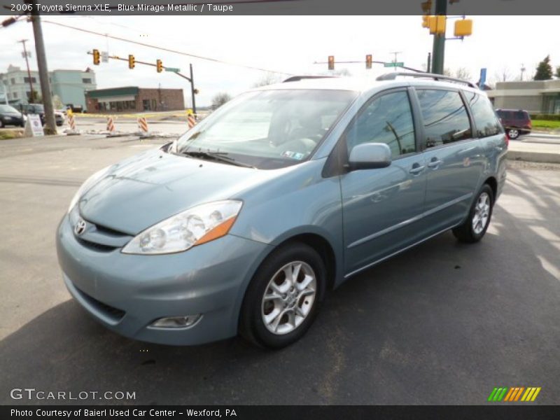 Blue Mirage Metallic / Taupe 2006 Toyota Sienna XLE