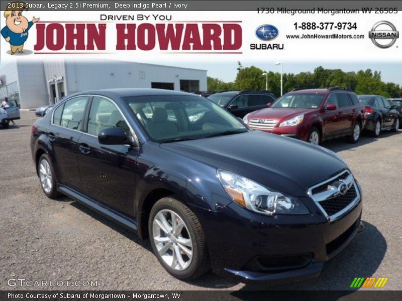 Deep Indigo Pearl / Ivory 2013 Subaru Legacy 2.5i Premium