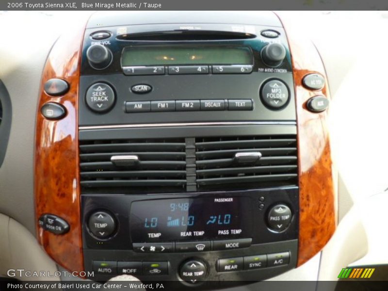 Blue Mirage Metallic / Taupe 2006 Toyota Sienna XLE