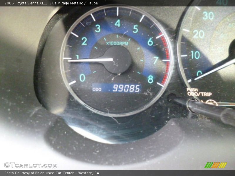 Blue Mirage Metallic / Taupe 2006 Toyota Sienna XLE