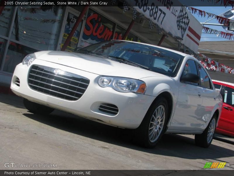 Stone White / Dark Slate Gray 2005 Chrysler Sebring Sedan