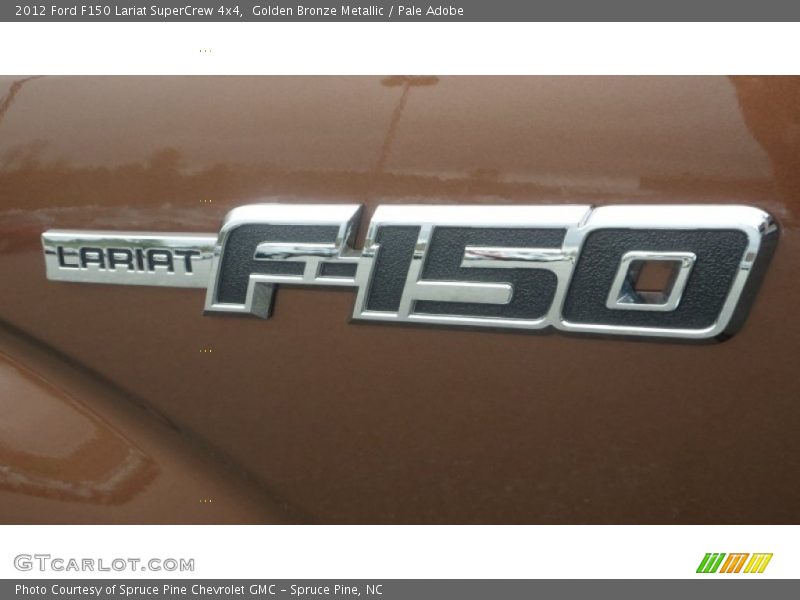 Golden Bronze Metallic / Pale Adobe 2012 Ford F150 Lariat SuperCrew 4x4