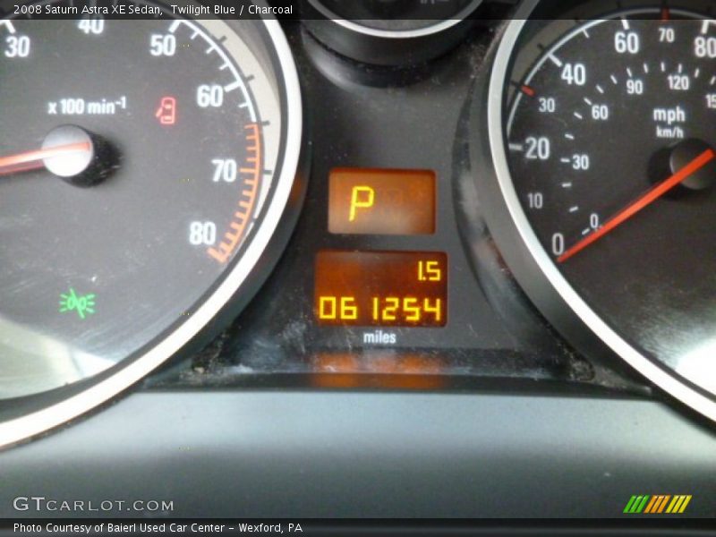 Twilight Blue / Charcoal 2008 Saturn Astra XE Sedan