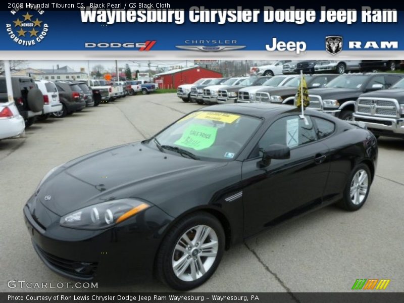 Black Pearl / GS Black Cloth 2008 Hyundai Tiburon GS