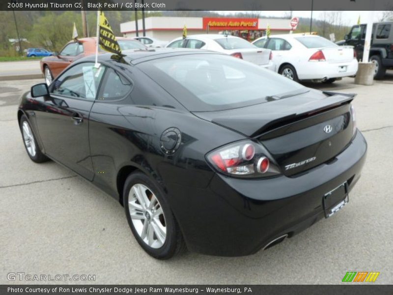 Black Pearl / GS Black Cloth 2008 Hyundai Tiburon GS