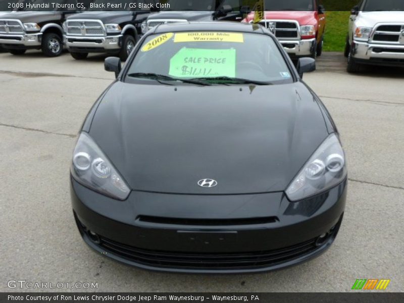 Black Pearl / GS Black Cloth 2008 Hyundai Tiburon GS