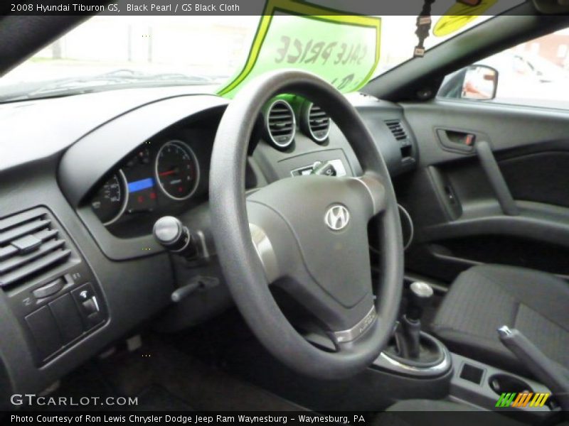 Black Pearl / GS Black Cloth 2008 Hyundai Tiburon GS