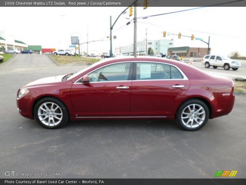 Red Jewel / Cocoa/Cashmere 2009 Chevrolet Malibu LTZ Sedan