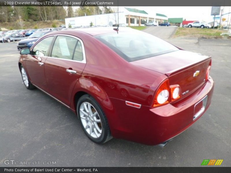 Red Jewel / Cocoa/Cashmere 2009 Chevrolet Malibu LTZ Sedan