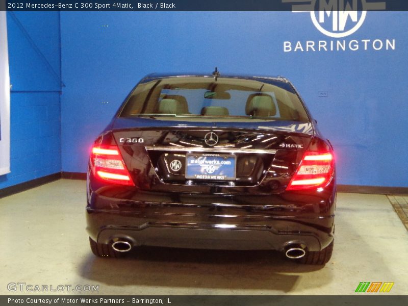 Black / Black 2012 Mercedes-Benz C 300 Sport 4Matic