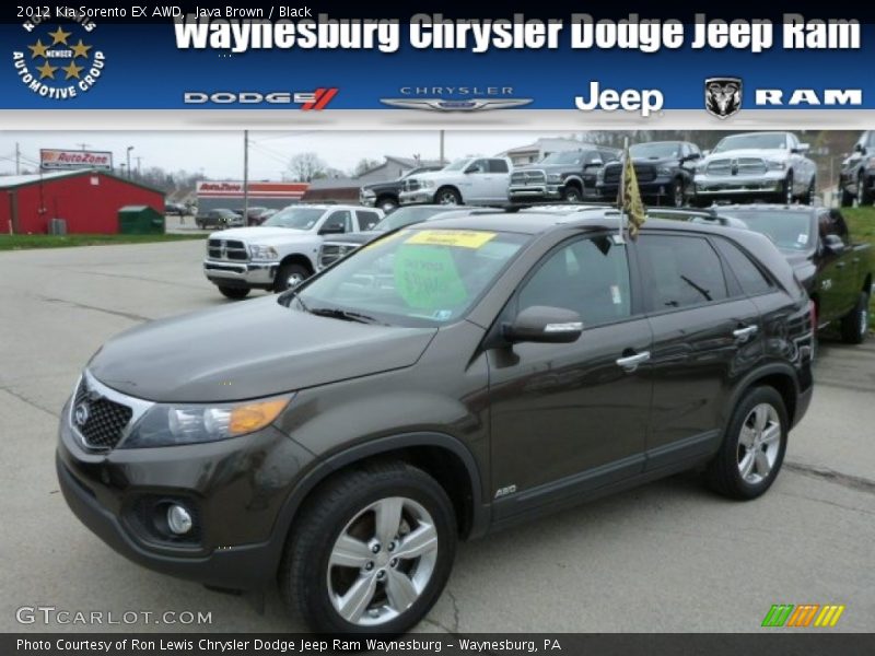 Java Brown / Black 2012 Kia Sorento EX AWD