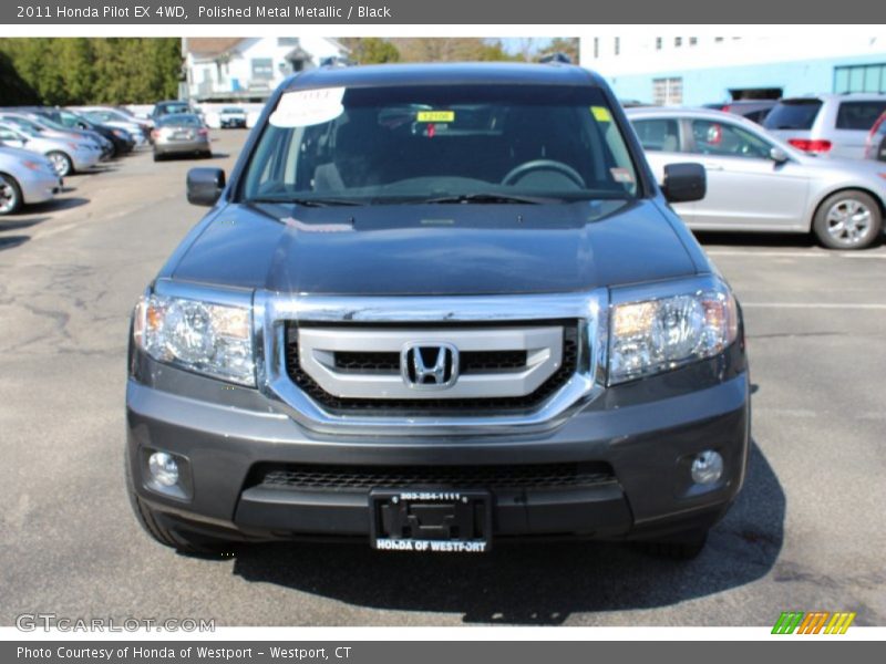 Polished Metal Metallic / Black 2011 Honda Pilot EX 4WD