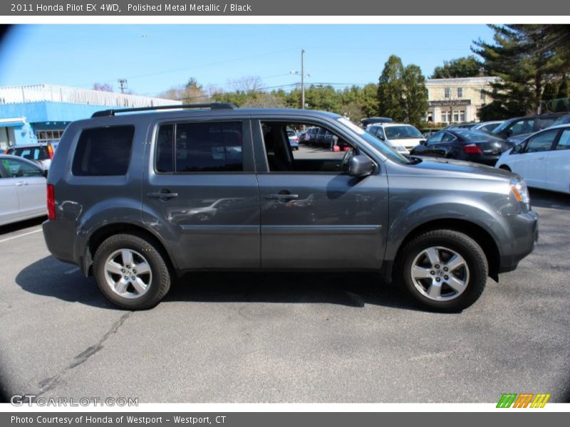 Polished Metal Metallic / Black 2011 Honda Pilot EX 4WD