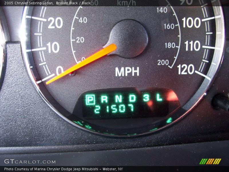 Brilliant Black / Black 2005 Chrysler Sebring Sedan