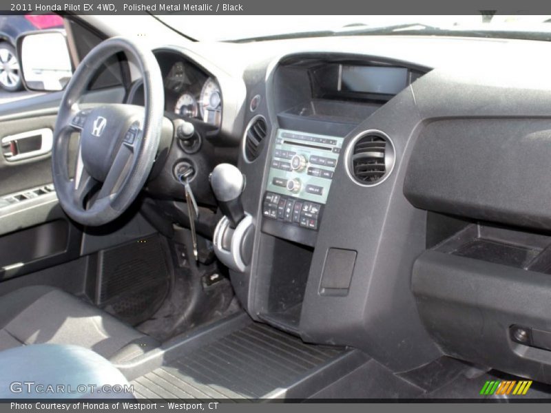 Polished Metal Metallic / Black 2011 Honda Pilot EX 4WD