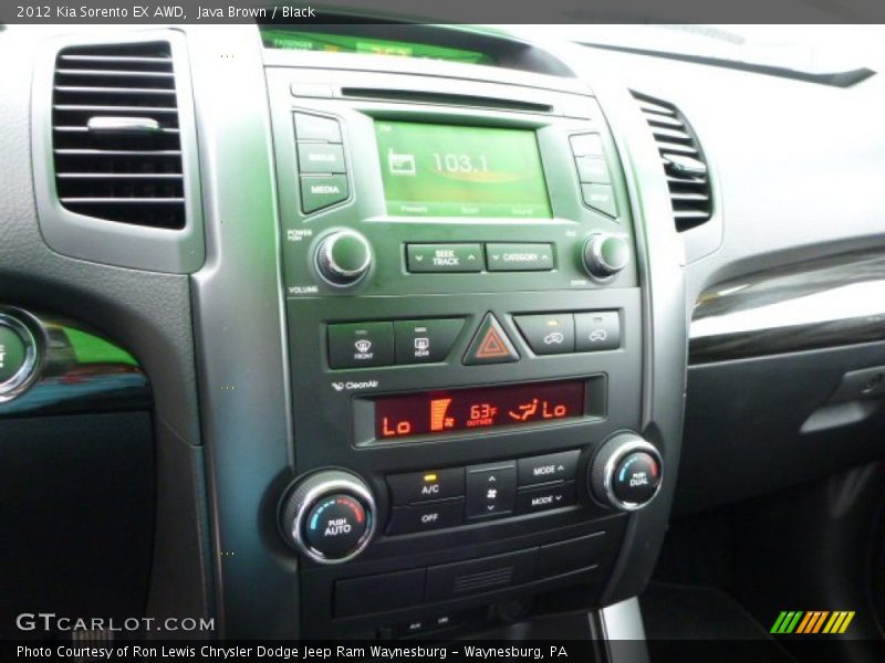 Java Brown / Black 2012 Kia Sorento EX AWD