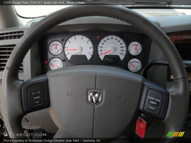 Black / Khaki 2006 Dodge Ram 2500 SLT Quad Cab 4x4