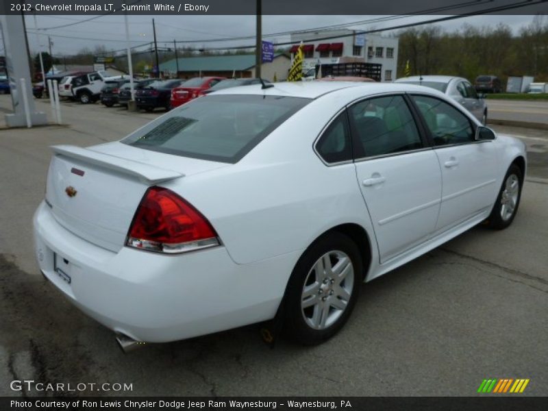 Summit White / Ebony 2012 Chevrolet Impala LT