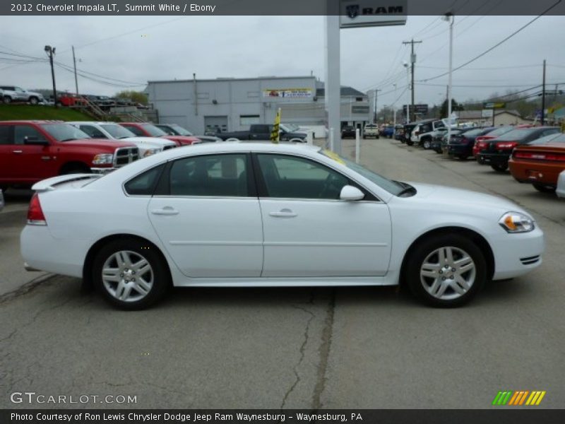 Summit White / Ebony 2012 Chevrolet Impala LT