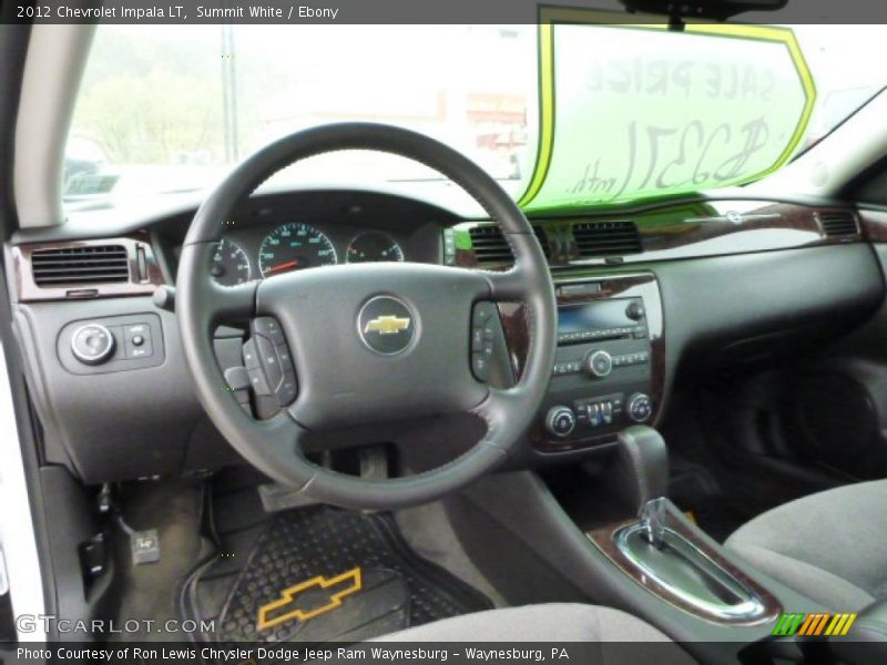Summit White / Ebony 2012 Chevrolet Impala LT