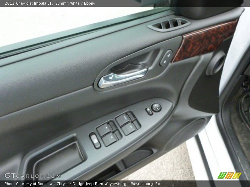 Summit White / Ebony 2012 Chevrolet Impala LT