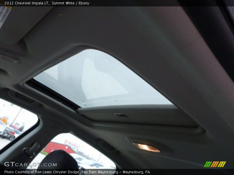 Summit White / Ebony 2012 Chevrolet Impala LT