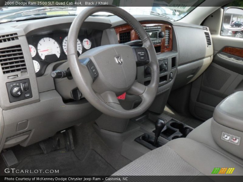 Black / Khaki 2006 Dodge Ram 2500 SLT Quad Cab 4x4